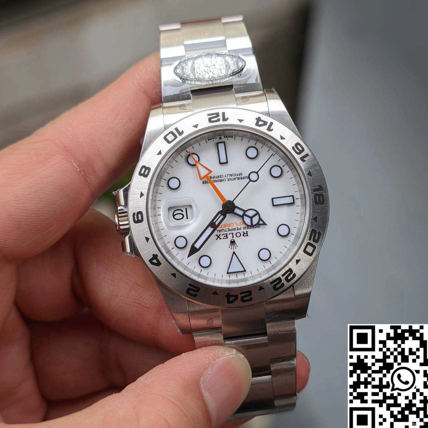 Rolex Dial Steel White M226570-0001 Clean Stainless Factory Explorer 0330